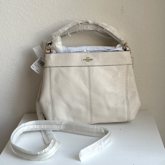 NWT Coach Lexy Shoulder Bag Small in White - Picture 1 of 6